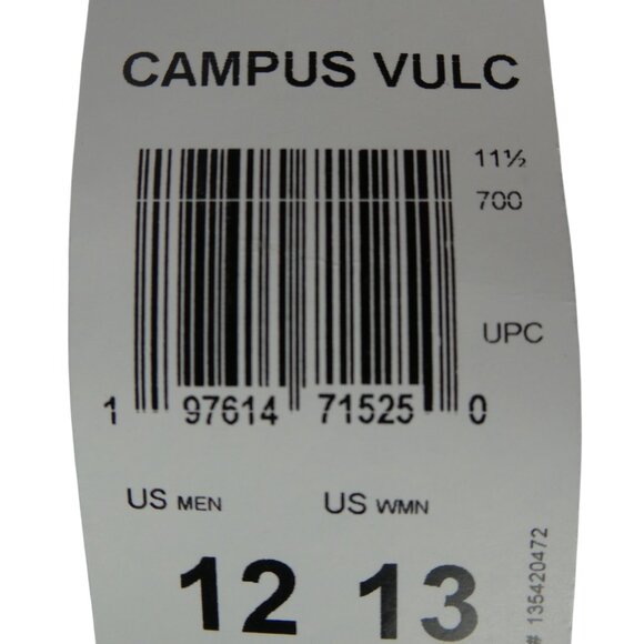 Adidas Unisex Campus Vulc Shoes Green Cloud White JQ0052 PCI 789002 M 12 /W 13 - Picture 6 of 10